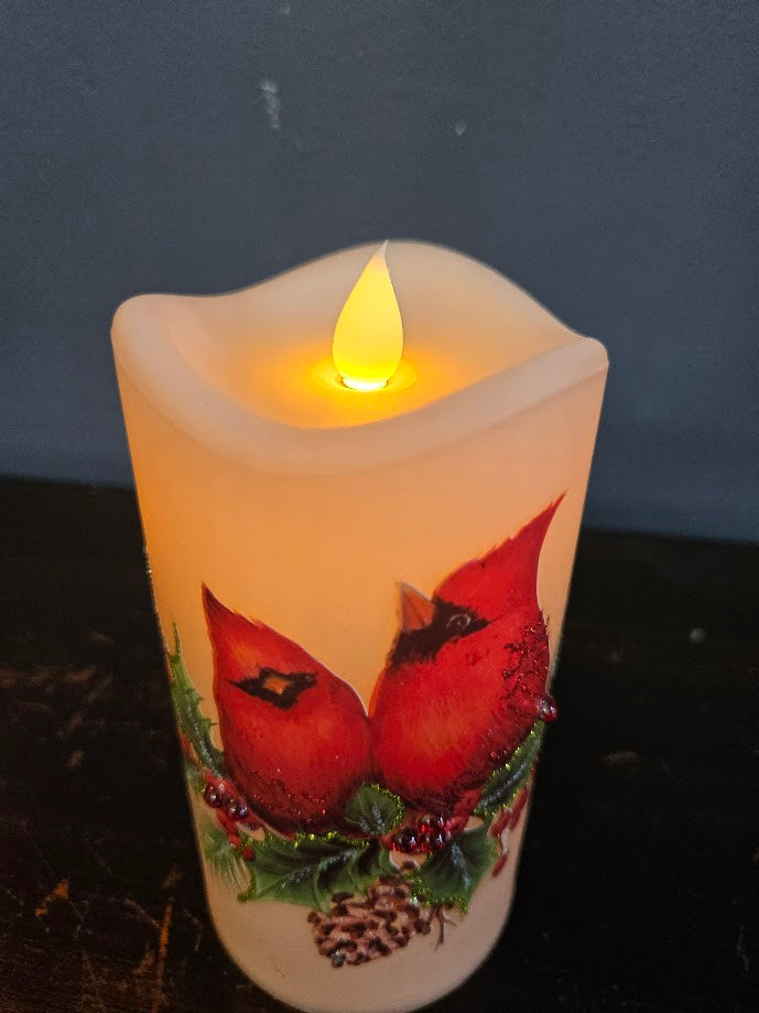 Cardinal Pair Candle