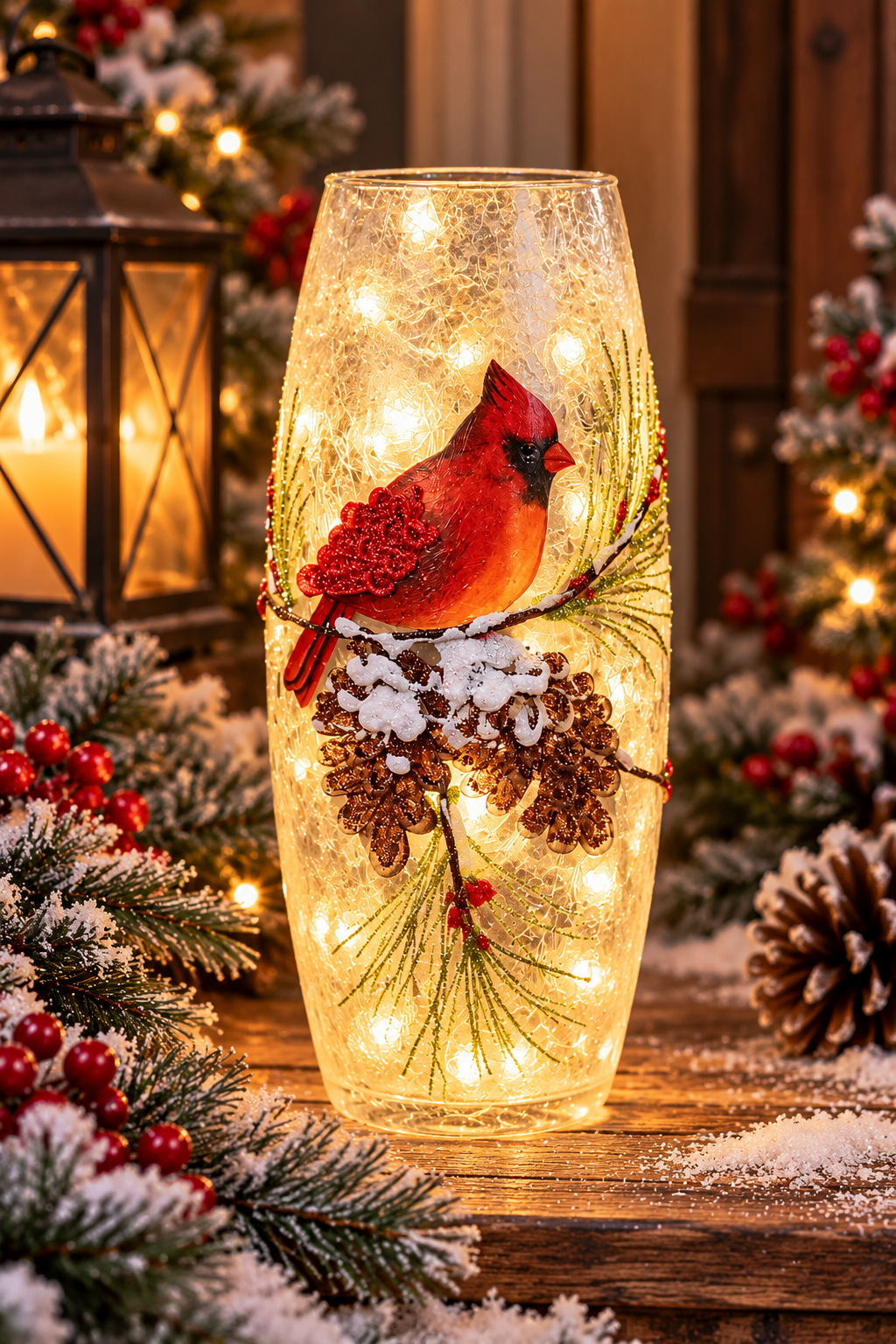 Cardinal Christmas Glow