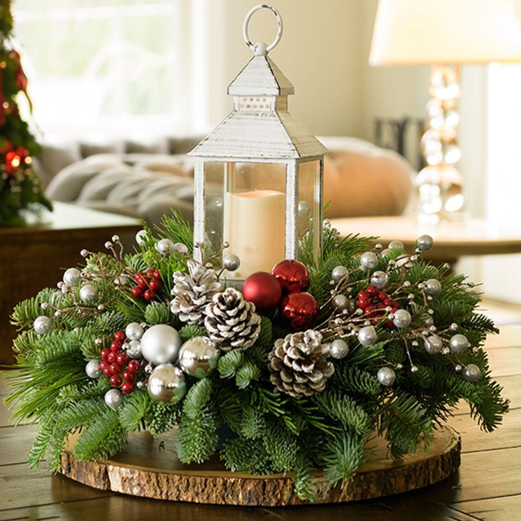 Carolers Lantern Centerpiece