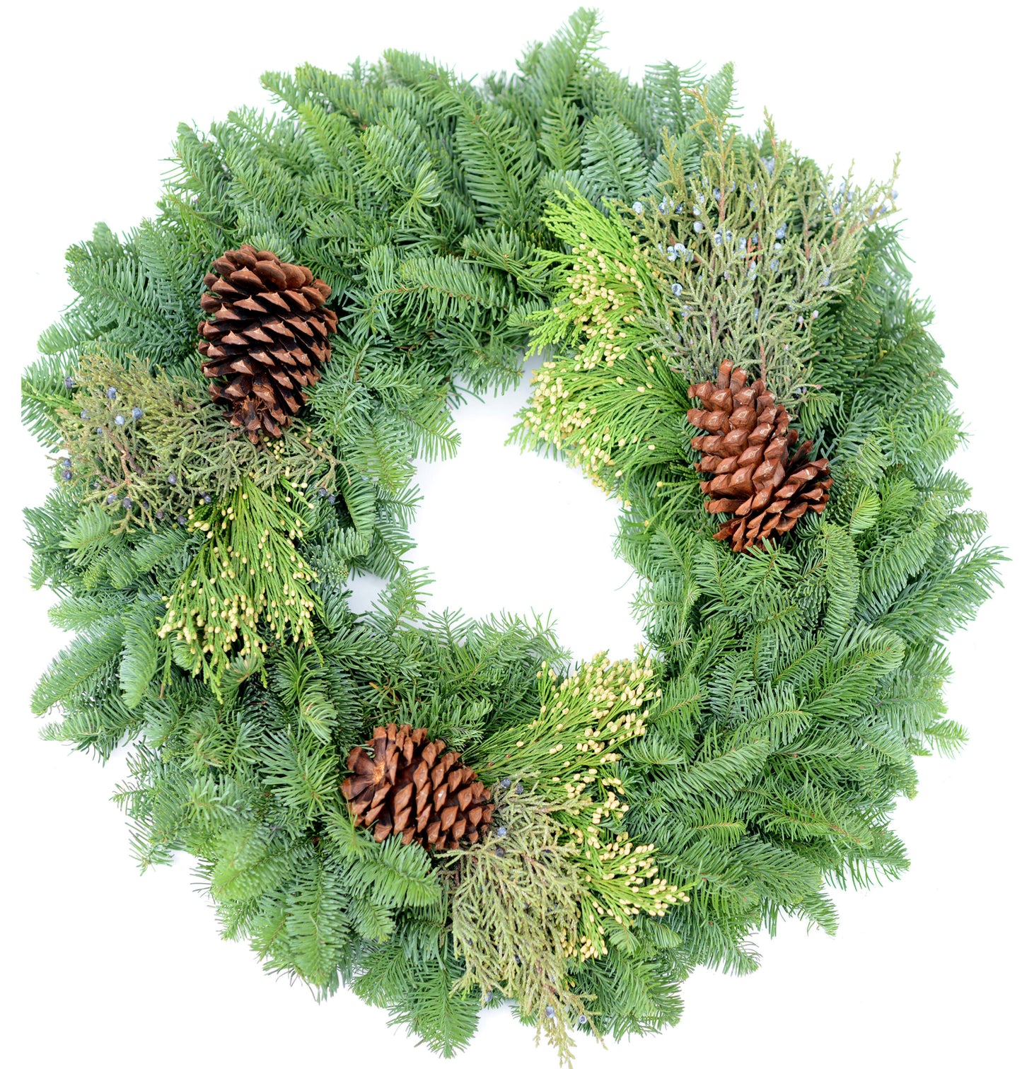 24" Mixed Evergreen Wreath
