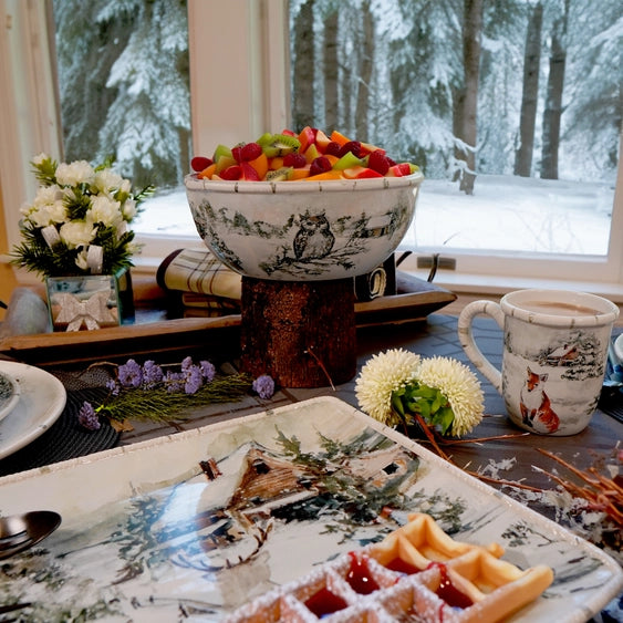 Winter's Frost Christmas Deep Bowl