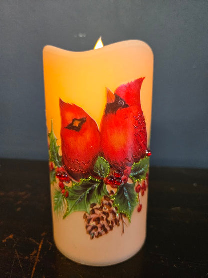 Cardinal Pair Candle