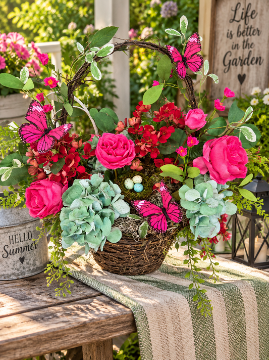 Butterfly Garden Silk Arrangement