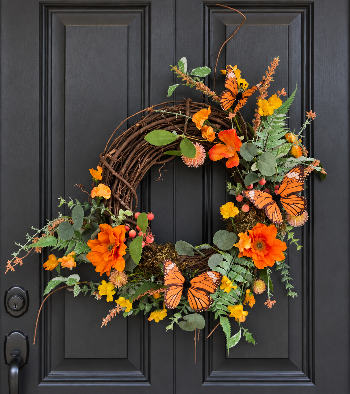 Monarch Harvest Wreath