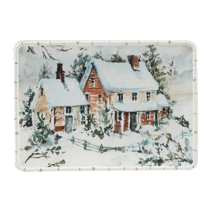 Winter's Frost Christmas Rectangular Platter