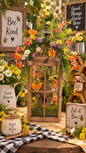 Sweet as Honey Silk Lantern